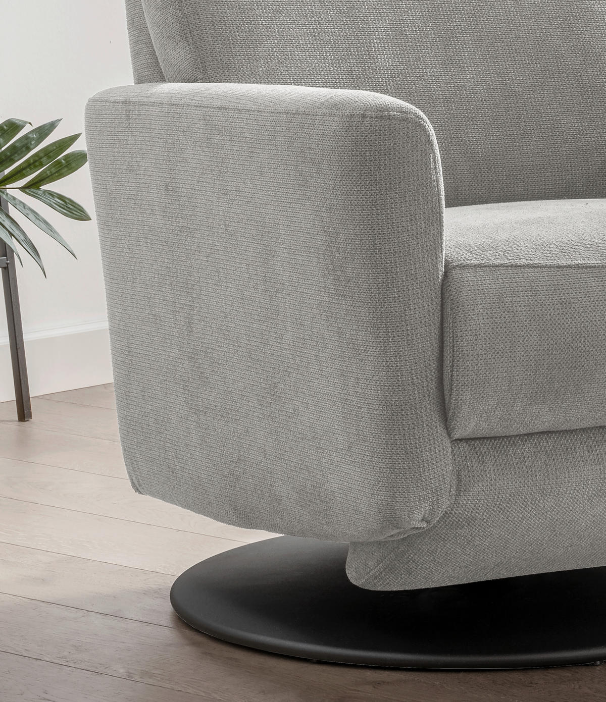 RELAXSESSEL in Textil Silberfarben  - Silberfarben/Schwarz, Modern, Textil/Metall (77/105/87-154cm) - Livetastic