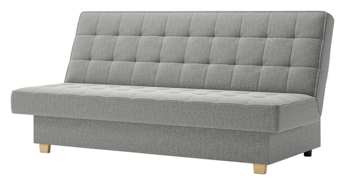SCHLAFSOFA Hellgrau  - Hellgrau, Design, Holzwerkstoff/Kunststoff (192/92/95cm) - MID.YOU