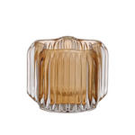 TEELICHTGLAS - Bernsteinfarben, Basics, Glas (10,3/8cm) - Ambia Home