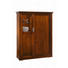 VITRINE Kirschbaum, Linde furniert, massiv Nussbaumfarben - Silberfarben/Nussbaumfarben, LIFESTYLE, Glas/Holz (115/42/147cm) - SELVA