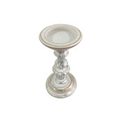 KERZENHALTER - Weiß, LIFESTYLE, Holz (12/22,5cm) - Ambia Home