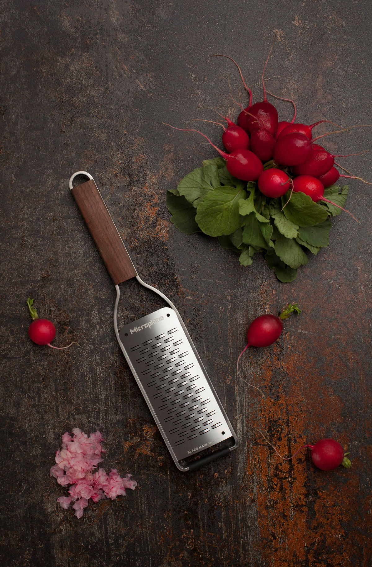 RENDE - boja oraha, Osnovno, drvo/metal (30,4/6,3/1,8cm) - MICROPLANE