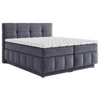 BOXSPRING KREVET    180/200 cm  - tamno plava/crna, Konvencionalno, tekstil/plastika (180/200cm) - Carryhome