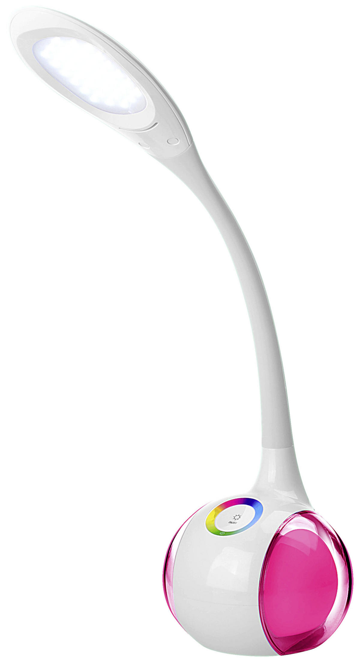 LED LAMPA NA PÍSACÍ STÔL, dotykový stmievač, 51 cm - biela, Trend, plast (51cm) - Boxxx