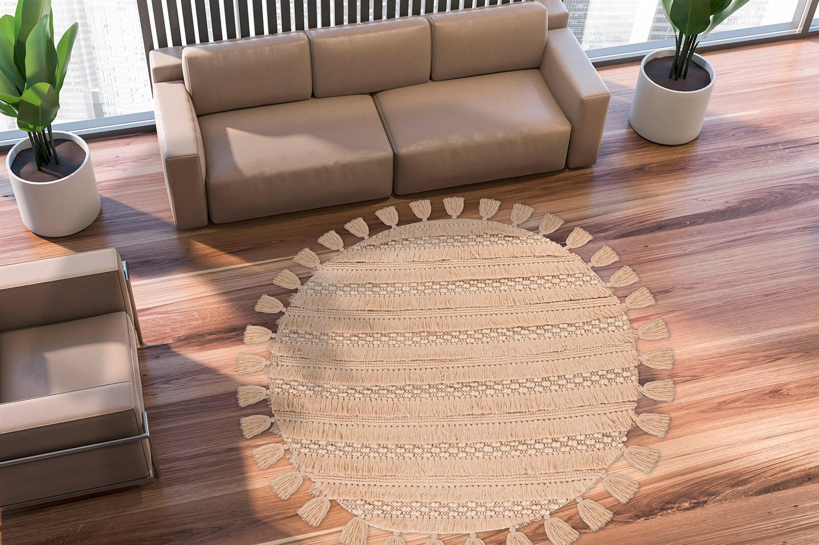 TEPPICH 160 cm Bohist 325 Natural Multicolor  - Multicolor, KONVENTIONELL, Textil (160cm)