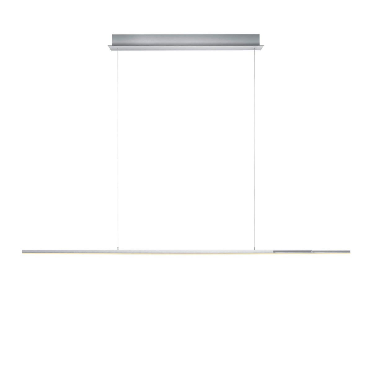 LED-HÄNGELEUCHTE 110-203/5/150 cm    - Alufarben, Design, Metall (110-203/5/150cm) - Hell