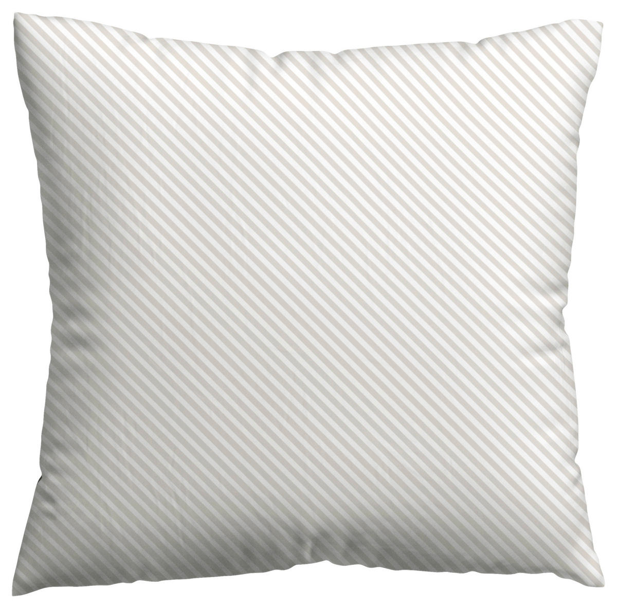 KOPFKISSENBEZUG WOVEN SATIN FADE 80/80 cm  - Taupe/Weiß, Basics, Textil (80/80cm) - Schlafgut