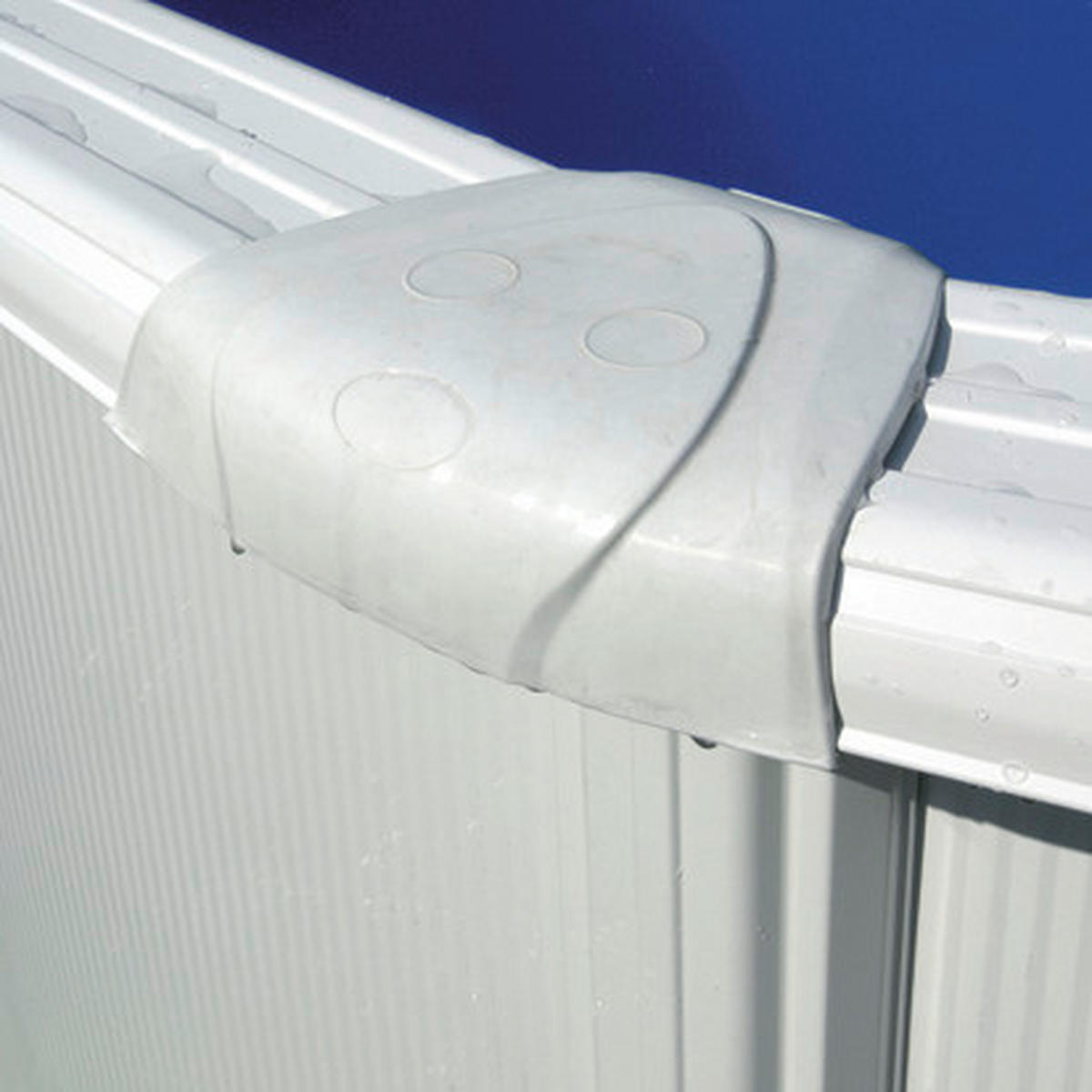 POOL-SET KIT460QGRE 460/120 cm  - Weiß, KONVENTIONELL, Metall (460/120cm) - Gre