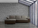 ECKSOFA Schlammfarben, Beige Flachgewebe  - Schlammfarben/Beige, Design, Kunststoff/Textil (175/271cm) - MID.YOU