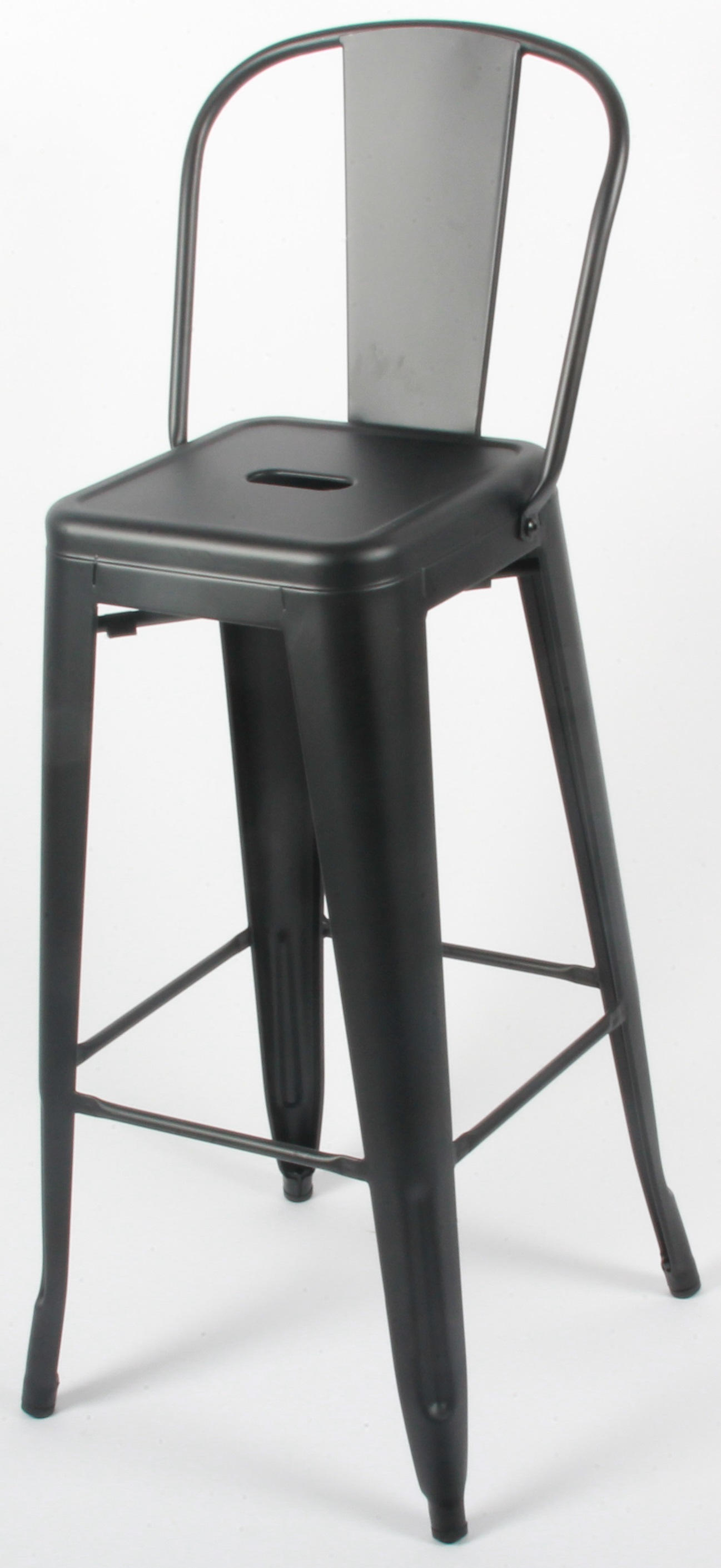 BARSTOL i svart  - svart, Design, metall (45,5/106,5/43cm)