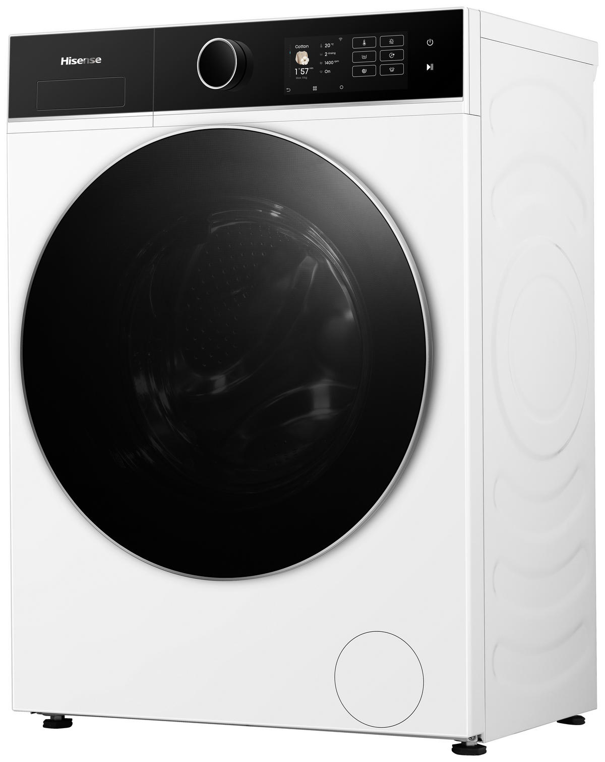 WASCHTROCKNER WD5I8043BWF  - Schwarz/Weiß, Basics, Glas/Kunststoff (59,5/84,5/47cm) - Hisense
