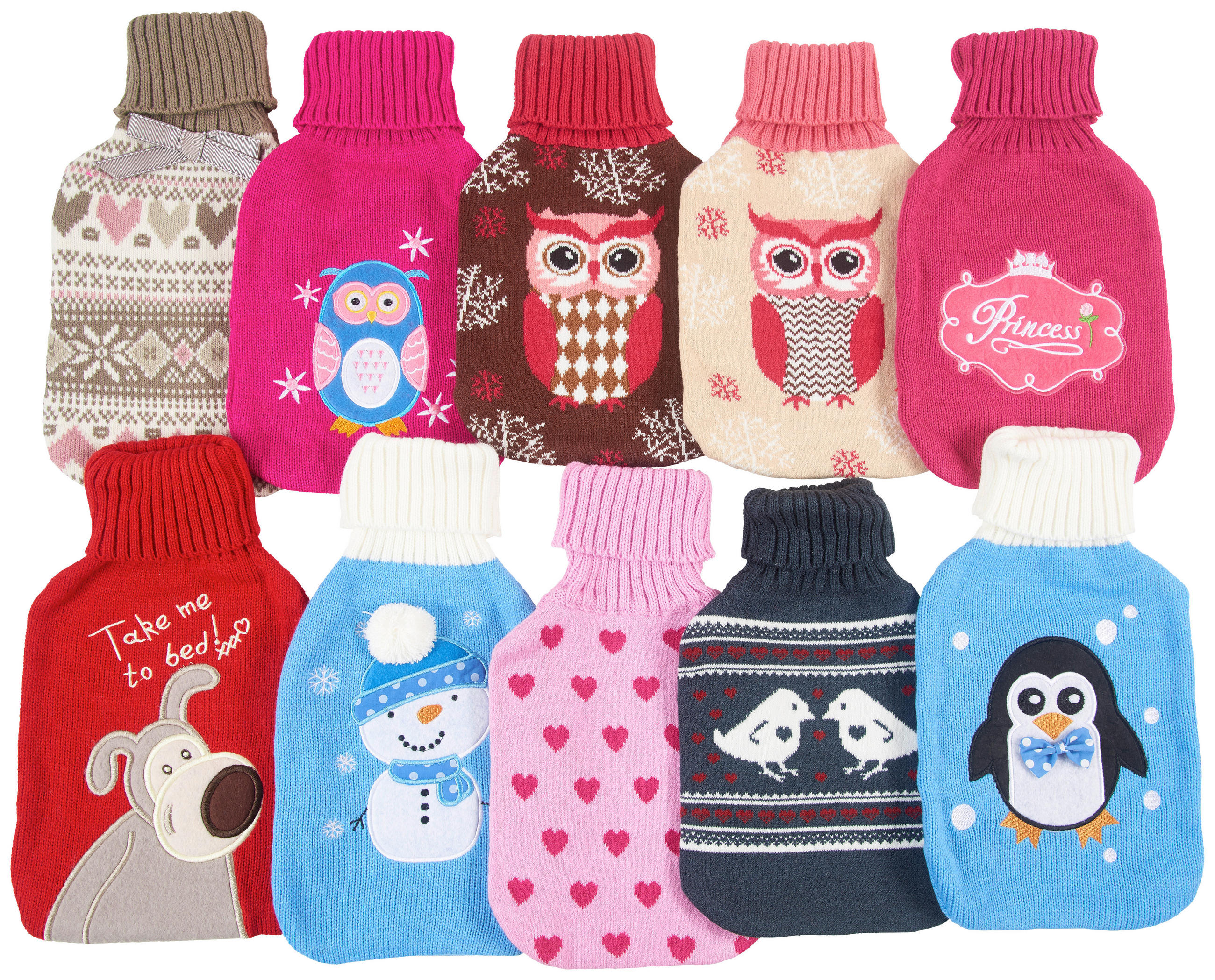 WÄRMFLASCHE - Multicolor, Lifestyle, Kunststoff/Textil (32.7/20/4.5cm) - X-Mas