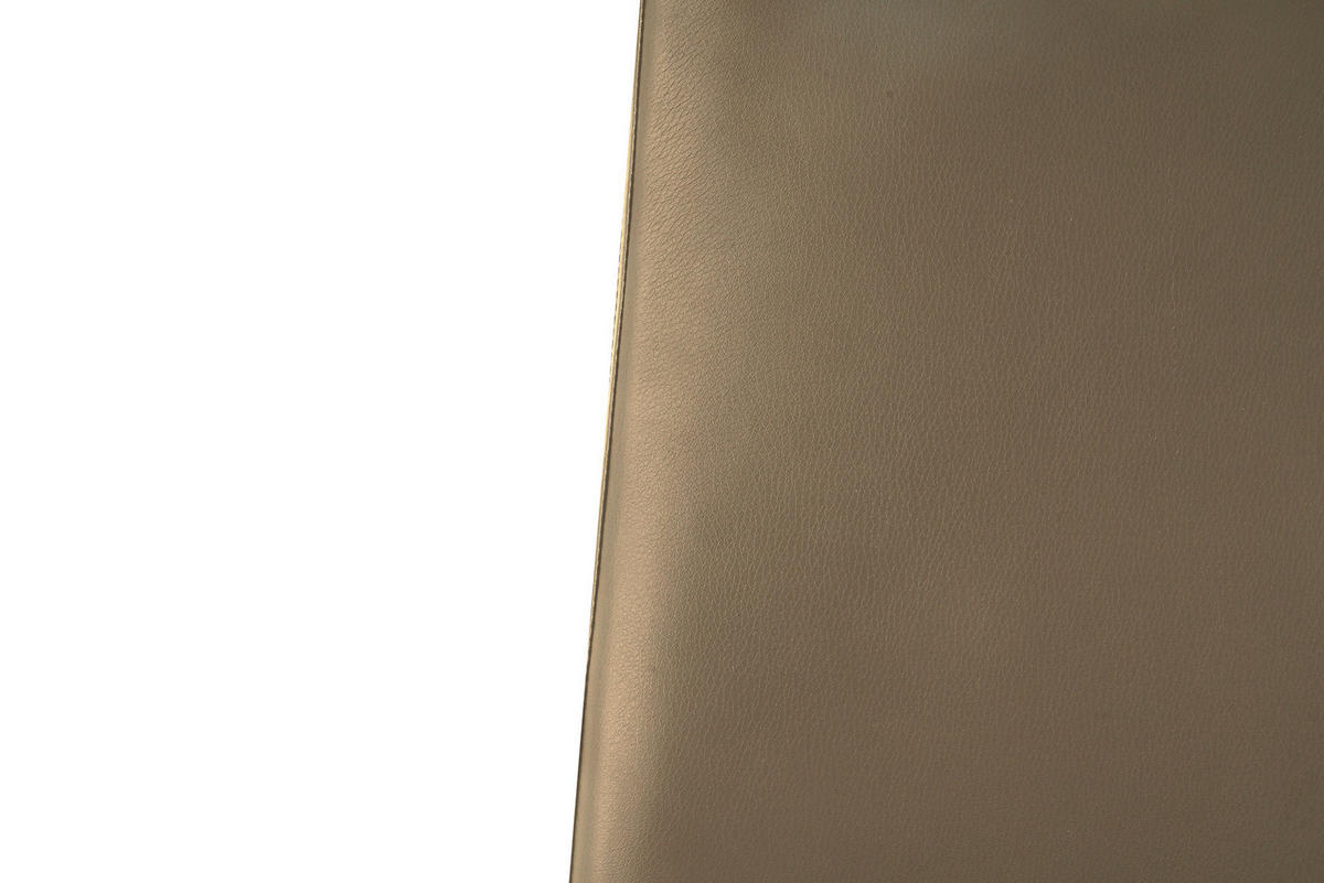 STUHL-SET 2 Stück  in Lederlook  - Taupe/Schwarz, Design, Kunststoff/Textil (42/98/56cm) - Livetastic