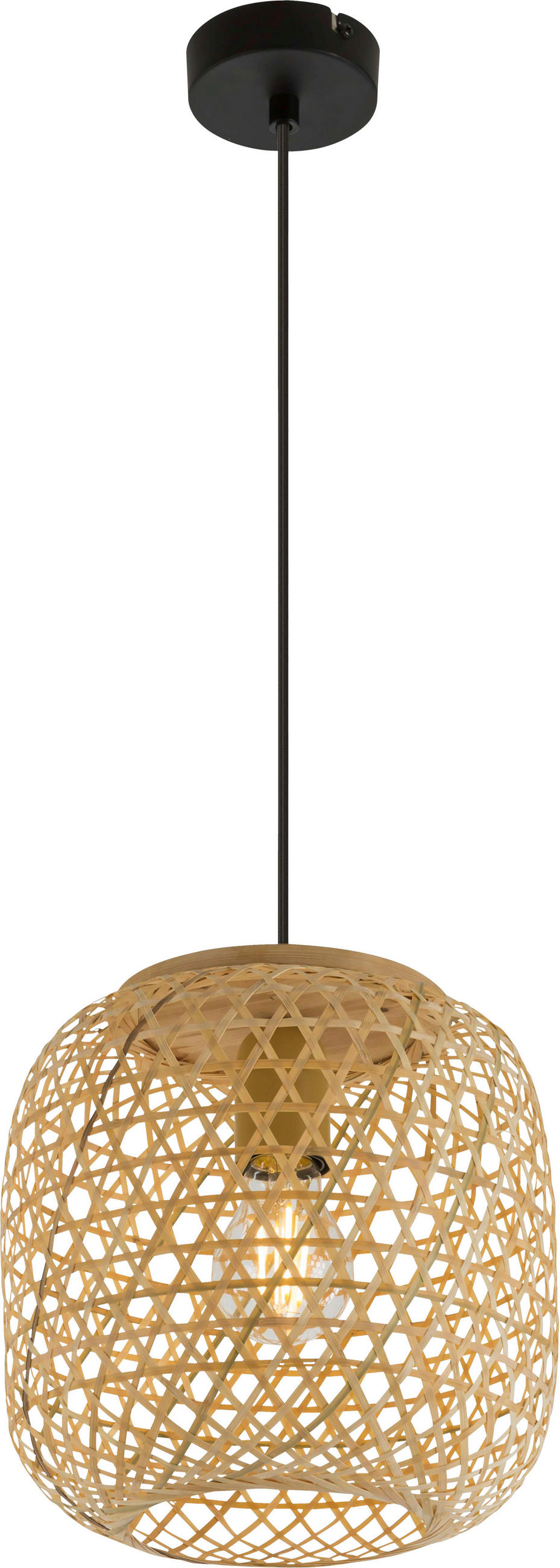 HÄNGELEUCHTE 23/135 cm    - Naturfarben, Design, Naturmaterialien/Kunststoff (23/135cm) - Novel