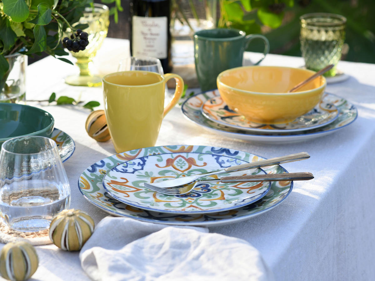 KOMBISERVICE Giardini 16-teilig  - Multicolor, Basics, Keramik - Creatable