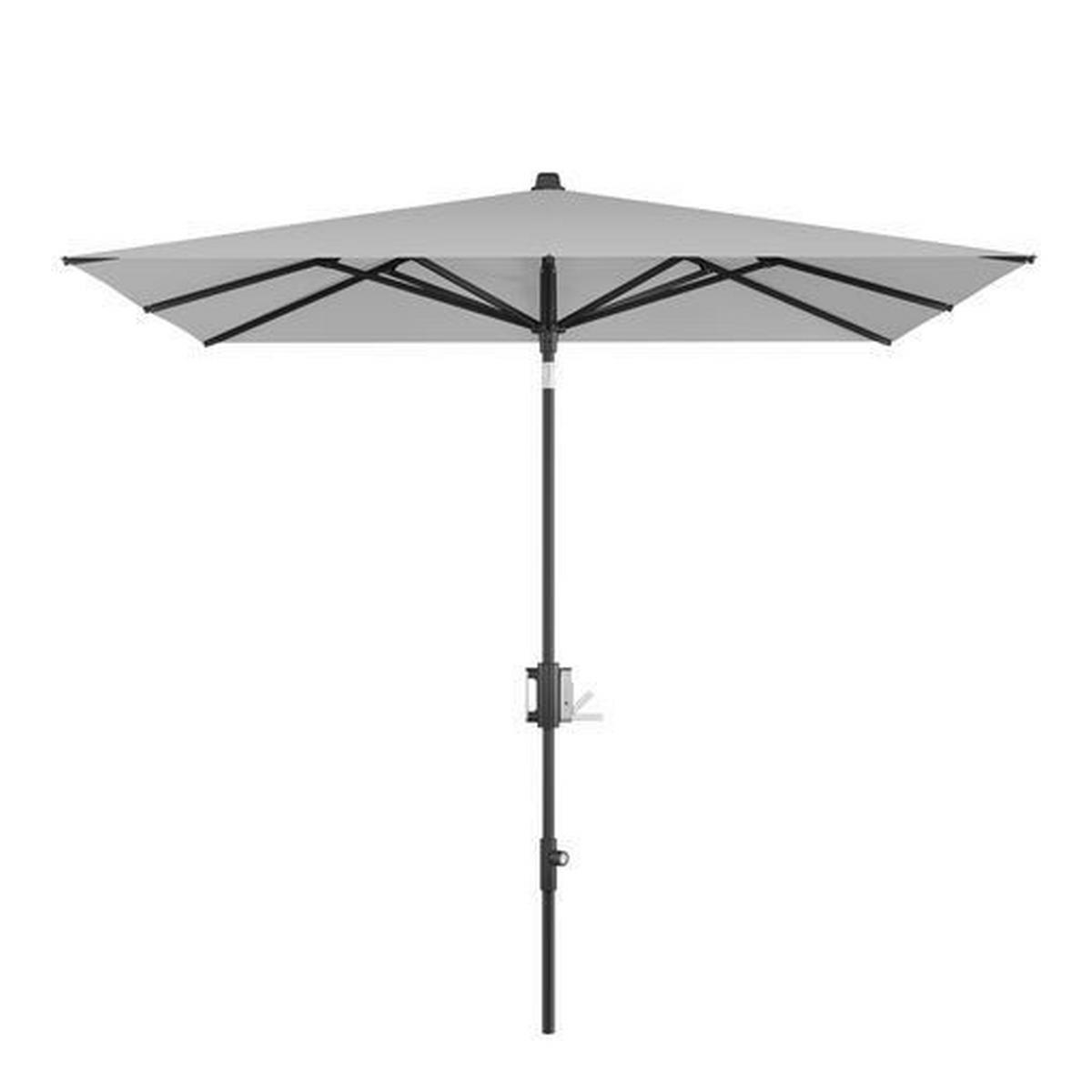 SONNENSCHIRM  240/224-257 cm  - Hellgrau/Schwarz, Basics, Textil/Metall (240/224-257cm) - KNIRPS