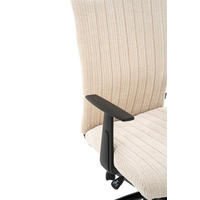 FORGÓSZÉK  kord krémszínű, fekete  - krémszínű/fekete, Konventionell, műanyag/textil (59/93-101/62cm) - Carryhome