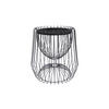 BEISTELLTISCH in Metall, Stein 50/50/51 cm  - Schwarz, Basics, Stein/Metall (50/50/51cm) - Kayoom