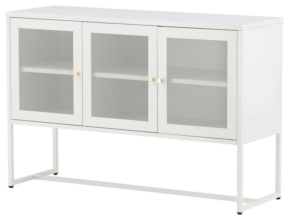 SIDEBOARD  in 120/80/40 cm  - Weiß, Design, Metall (120/80/40cm) - Livetastic