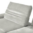 ECKSOFA  in Teddystoff Hellgrau  170-195/280 cm  - Hellgrau/Schwarz, Design, Textil/Metall (170-195/280cm) - Dieter Knoll