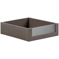 ZÁSUVKA, hnedá, 37,5/12/45 cm - hnedá, kompozitné drevo/sklo (37,5/12/45cm) - Hom`in