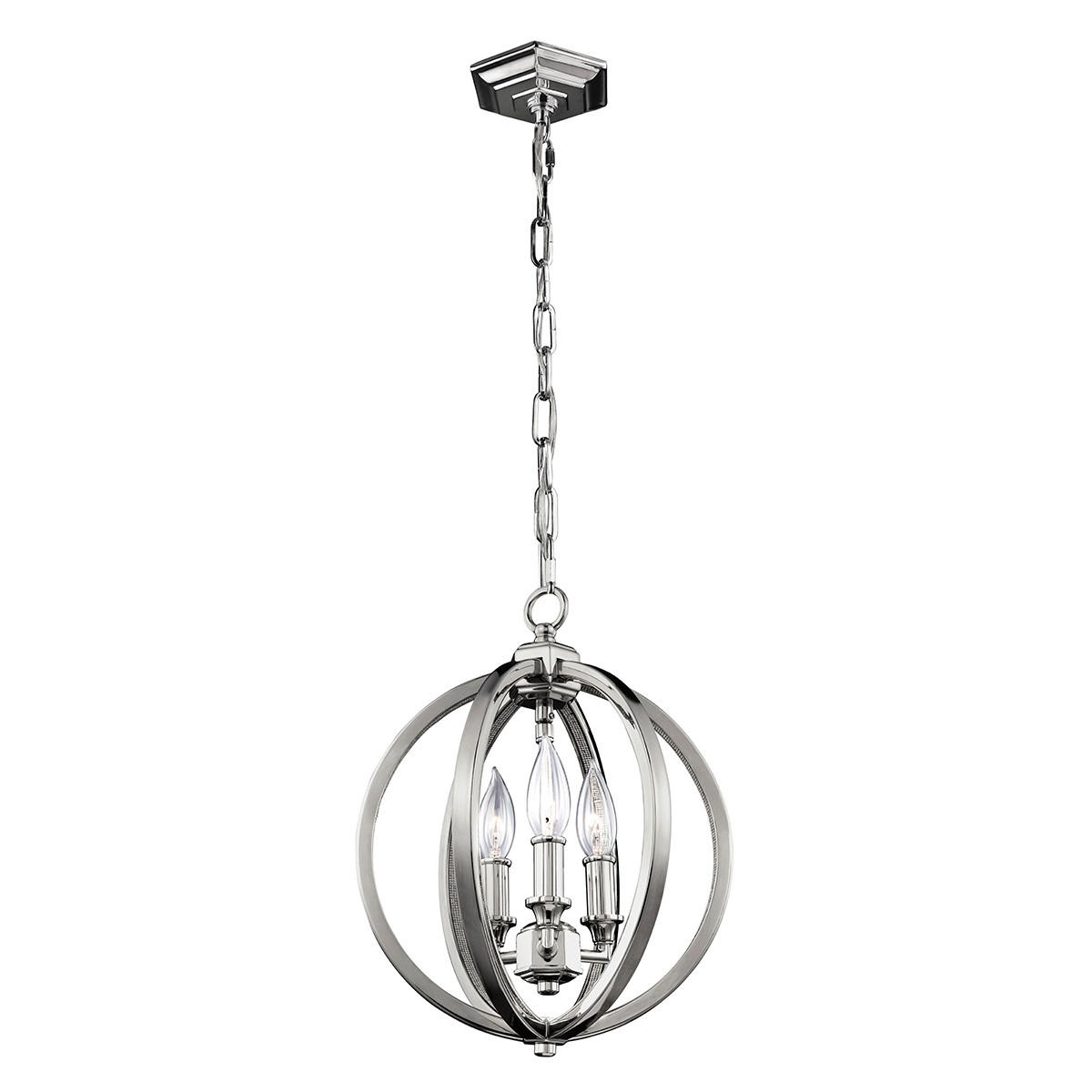 HÄNGELEUCHTE 28.6/50.8 cm    - Nickelfarben, Konventionell, Metall (28.6/50.8cm) - Elstead Lighting