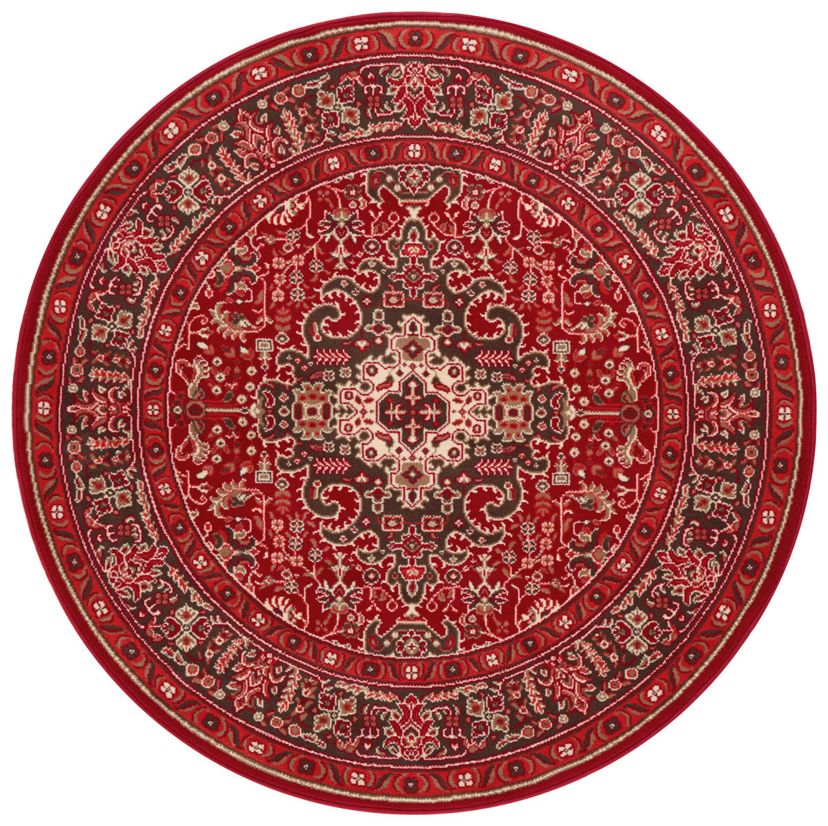 VINTAGE-TEPPICH 160/230 cm Mirkan Multicolor, Hellrot  - Hellrot/Multicolor, Basics, Kunststoff/Textil (160/230cm)