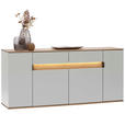 SIDEBOARD Eichefarben, Hellgrau  180,6/82/42 cm  - Eichefarben/Hellgrau, MODERN, Holz/Holzwerkstoff (180,6/82/42cm) - Dieter Knoll
