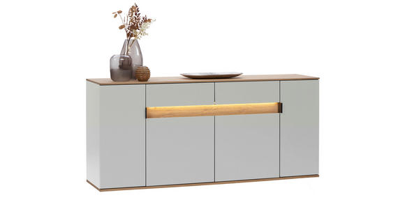SIDEBOARD Eichefarben, Hellgrau  180,6/82/42 cm  - Eichefarben/Hellgrau, MODERN, Holz/Holzwerkstoff (180,6/82/42cm) - Dieter Knoll