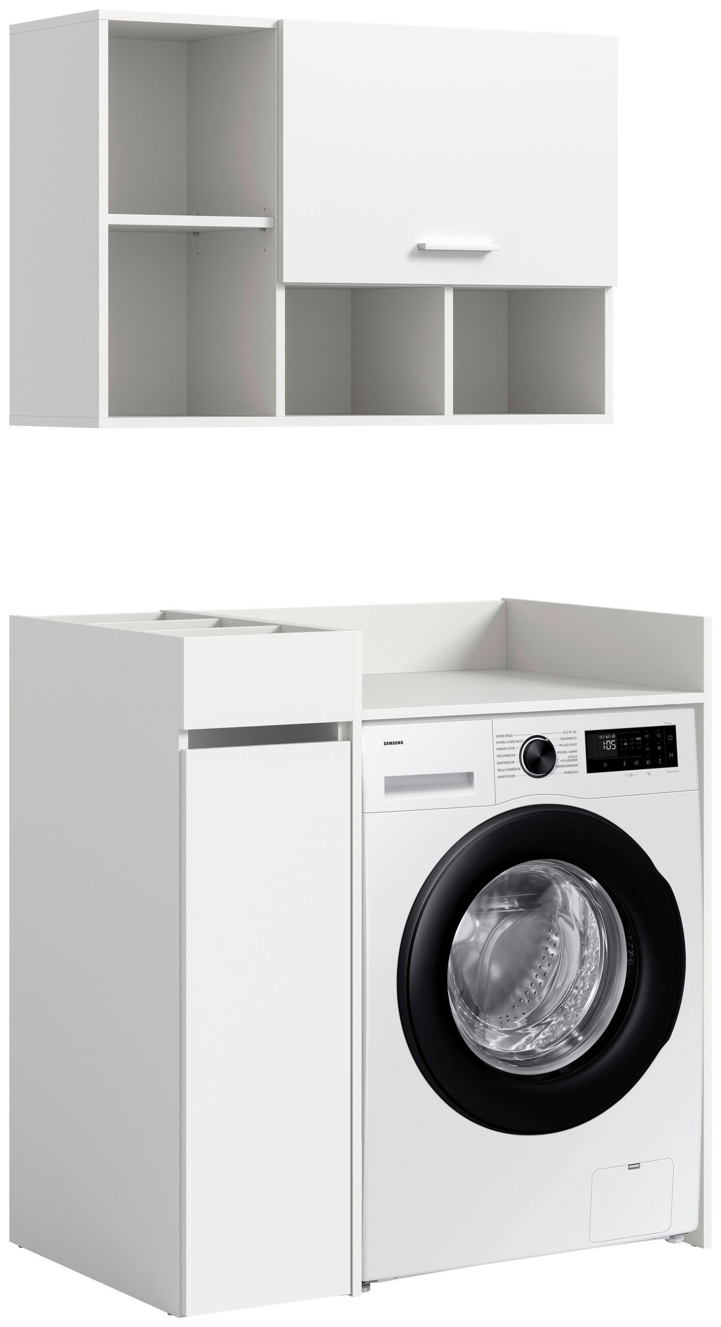 WASCHMASCHINENSCHRANK 95/195/60 cm  in Weiß  - Weiß, Basics, Holzwerkstoff/Kunststoff (95/195/60cm) - MID.YOU