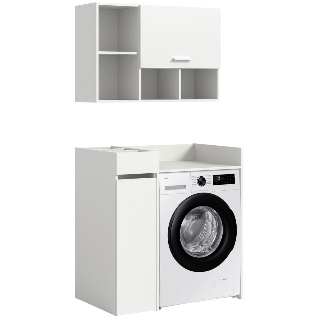 Waschmaschinenschrank Free Weiß B: 95cm