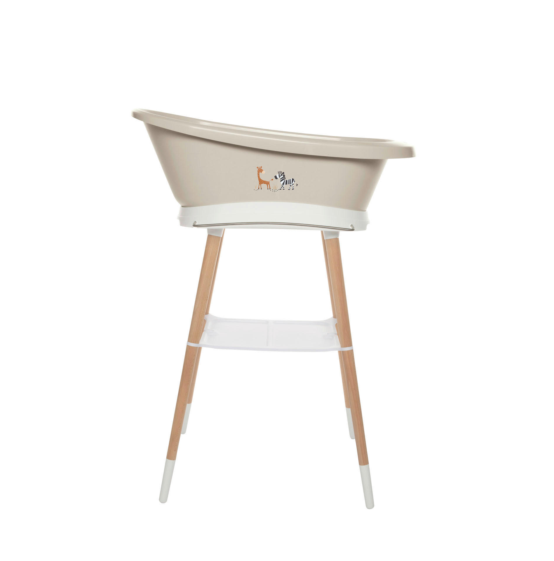 BABYBADEWANNE Breeze Green  - Taupe, Basics, Kunststoff (79,5/41,5/30,8cm) - Bebe Jou