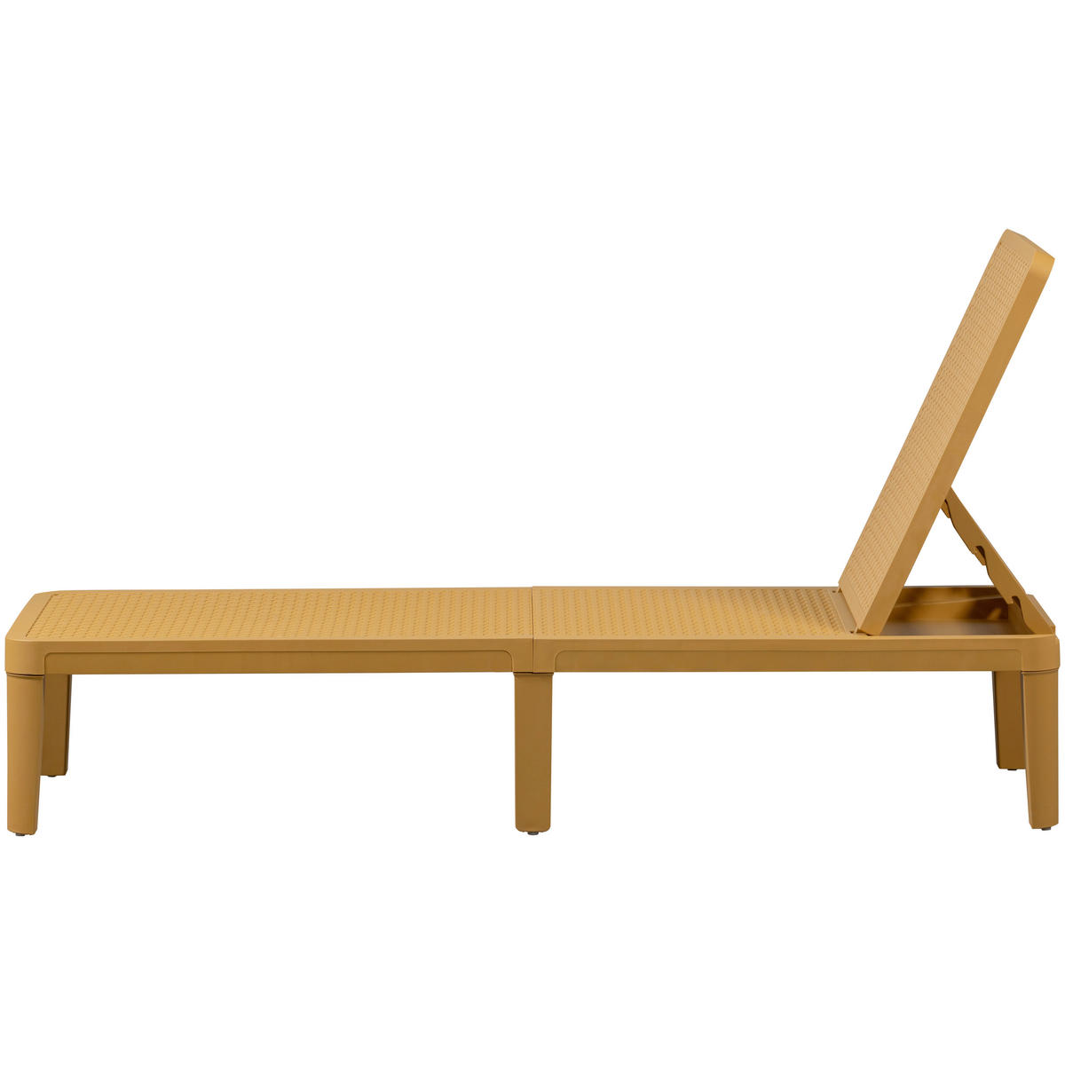 GARTENLIEGE 55/29/191 cm  - Gelb, Design, Kunststoff (55/29/191cm) - Gardenson