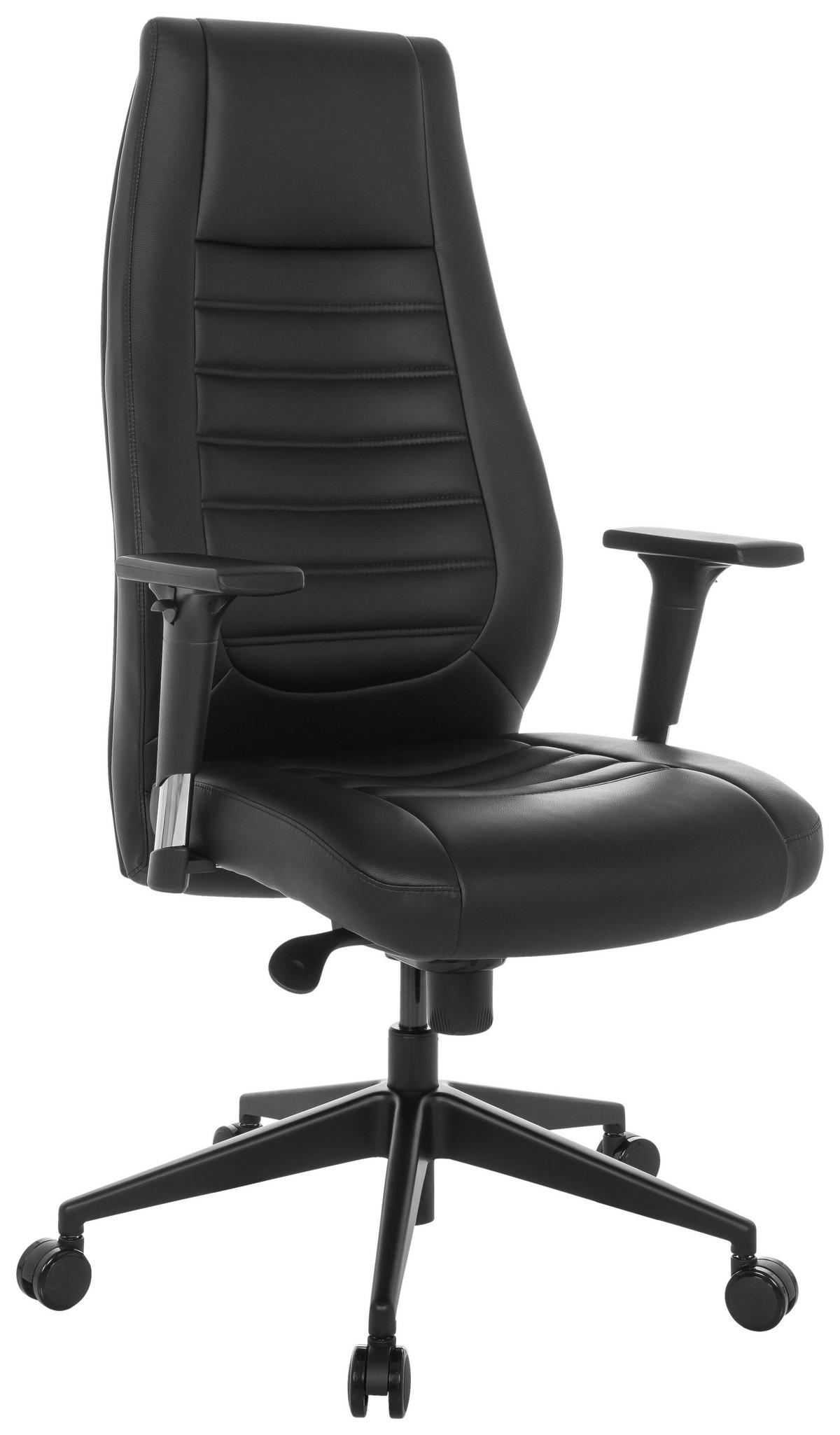 SNURRSTOL  i läderimitation svart  - svart, Basics, metall/textil (67/119-129/76cm) - MID.YOU