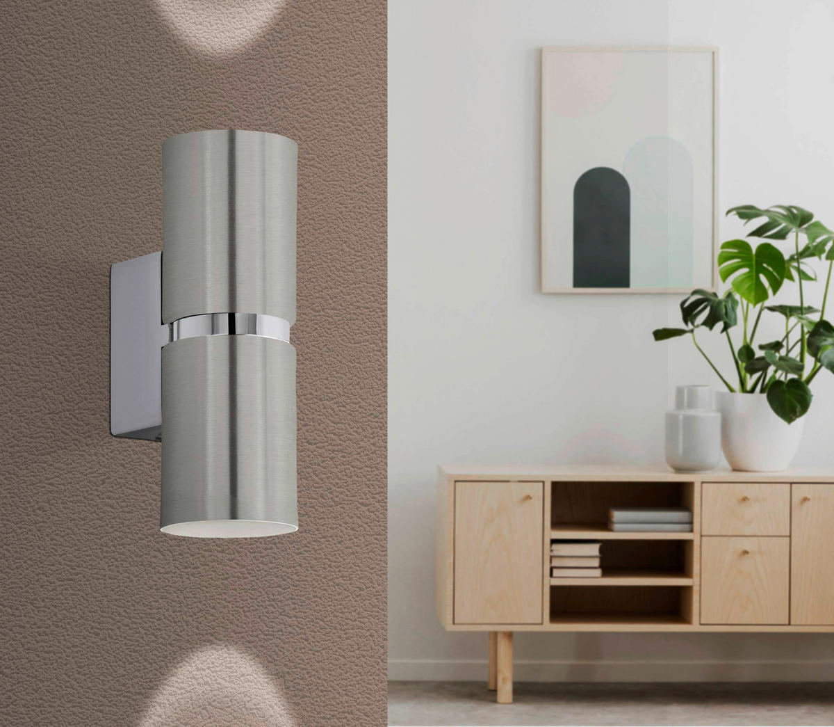 VÄGGLAMPA Passa 6/17 cm   - kromfärg, Basics, metall (6/17cm) - Eglo