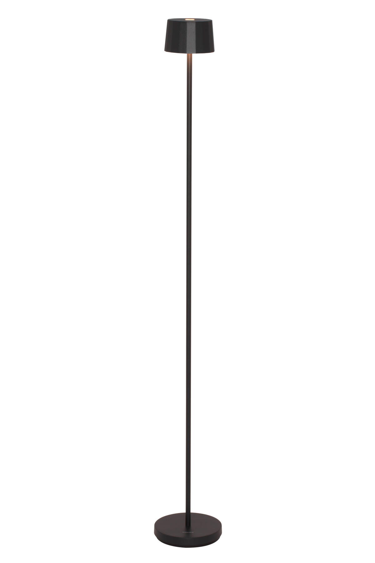 AKKU-STEHLEUCHTE - Schwarz, Design, Kunststoff/Metall (16/120cm) - Dieter Knoll