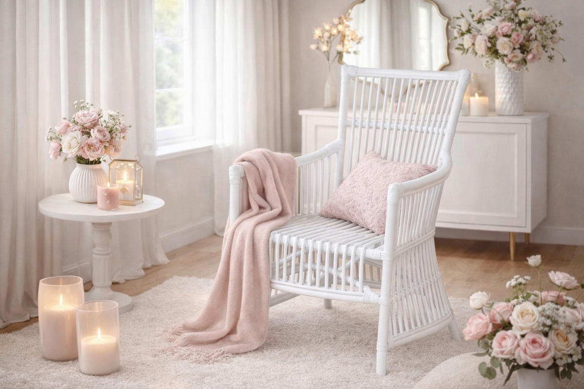 SESSEL Weiß    - Weiß, Natur, Holz (62/55/96cm) - MID.YOU