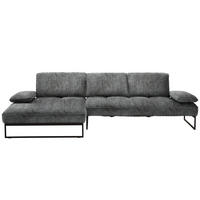 ECKSOFA in Chenille Anthrazit  - Anthrazit, Design, Textil/Metall (160/310cm) - Joop!