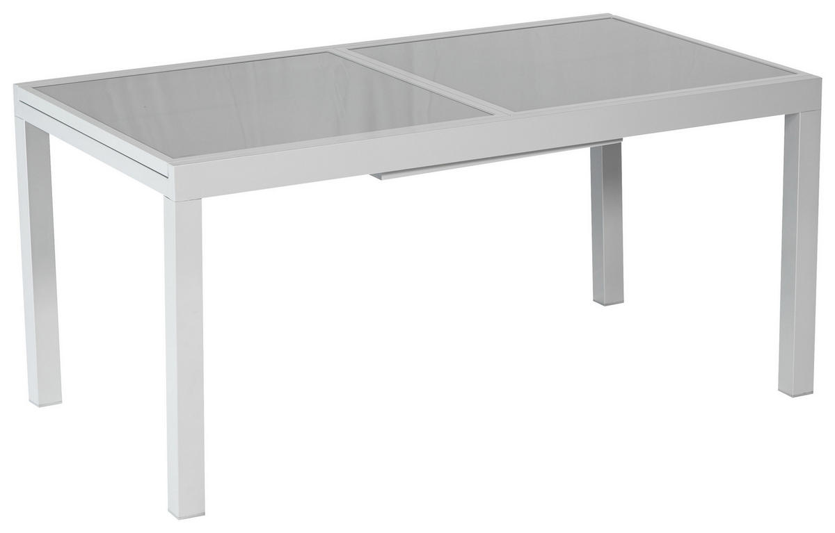 GARTENSET Aluminium  - Silberfarben/Schwarz, KONVENTIONELL, Glas/Textil - Gardenson