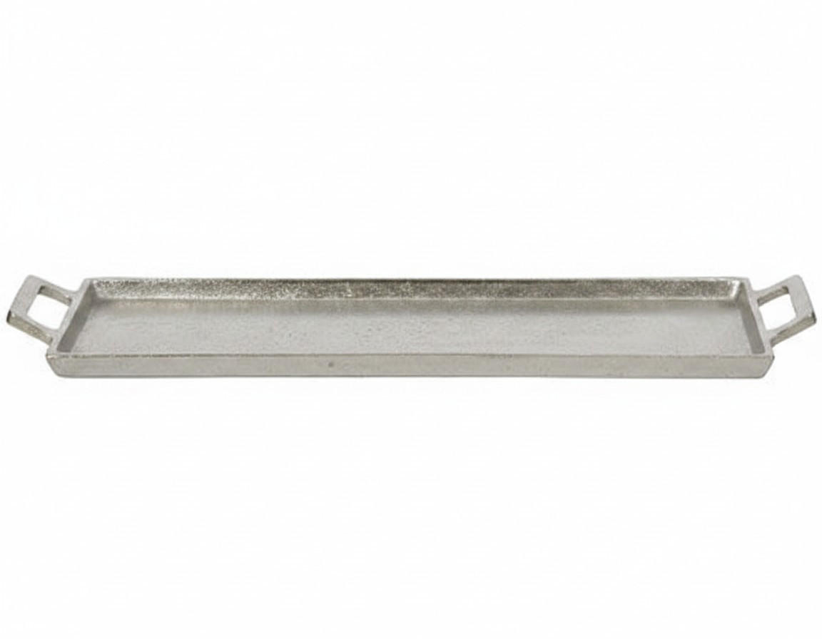 DEKOTELLER - Silberfarben, Basics, Metall (27/13/3,00cm)