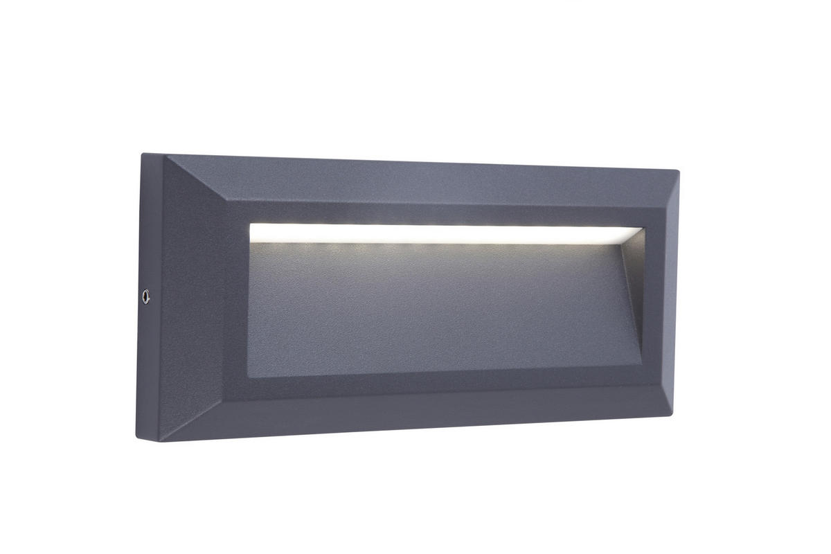 AUßENWANDLEUCHTE HELENA   - Anthrazit, Design, Metall (10,10cm)