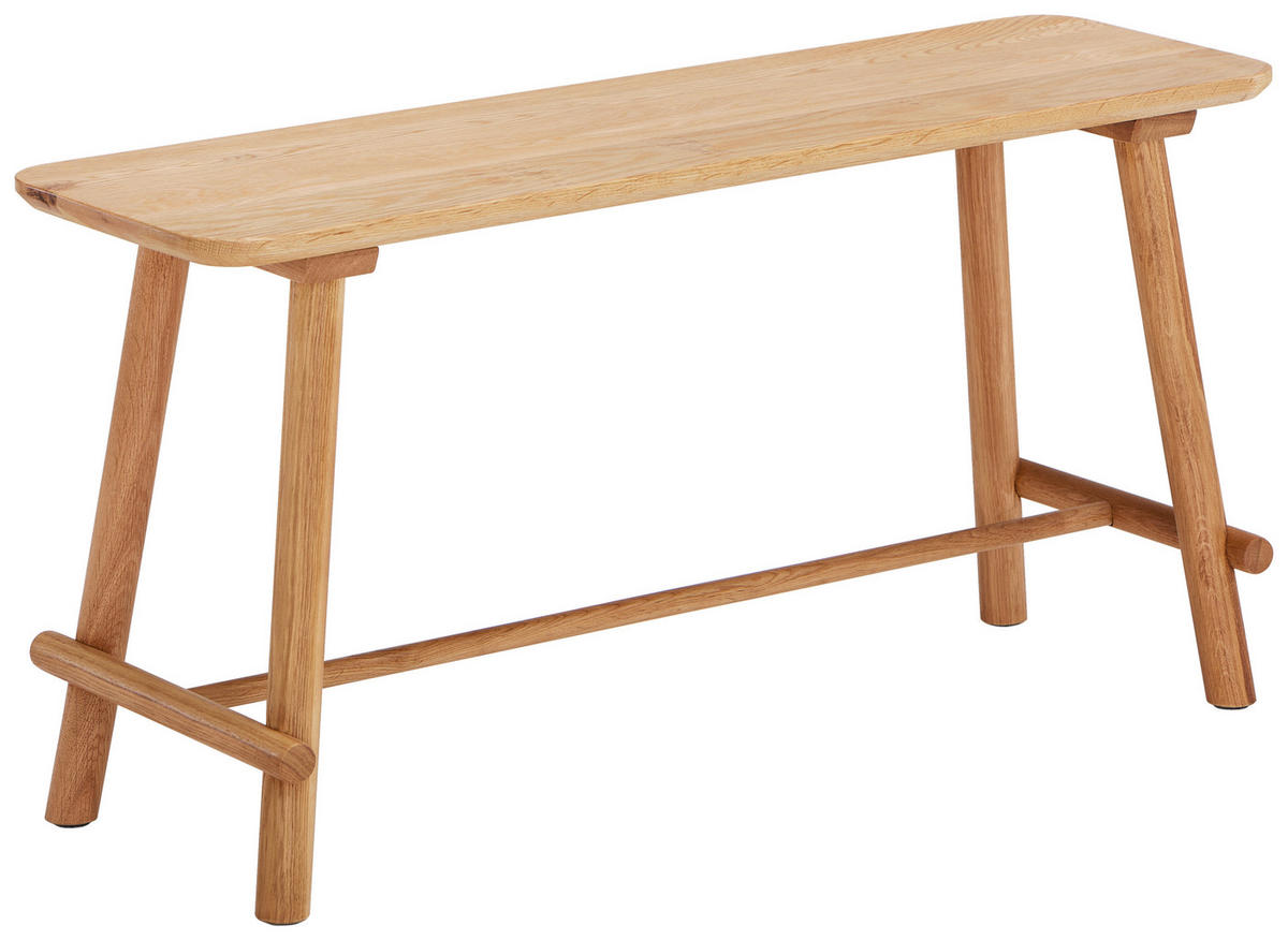 SITZBANK 90/45/30 cm Eichefarben Eiche massiv  - Eichefarben, Natur, Holz (90/45/30cm) - Linea Natura