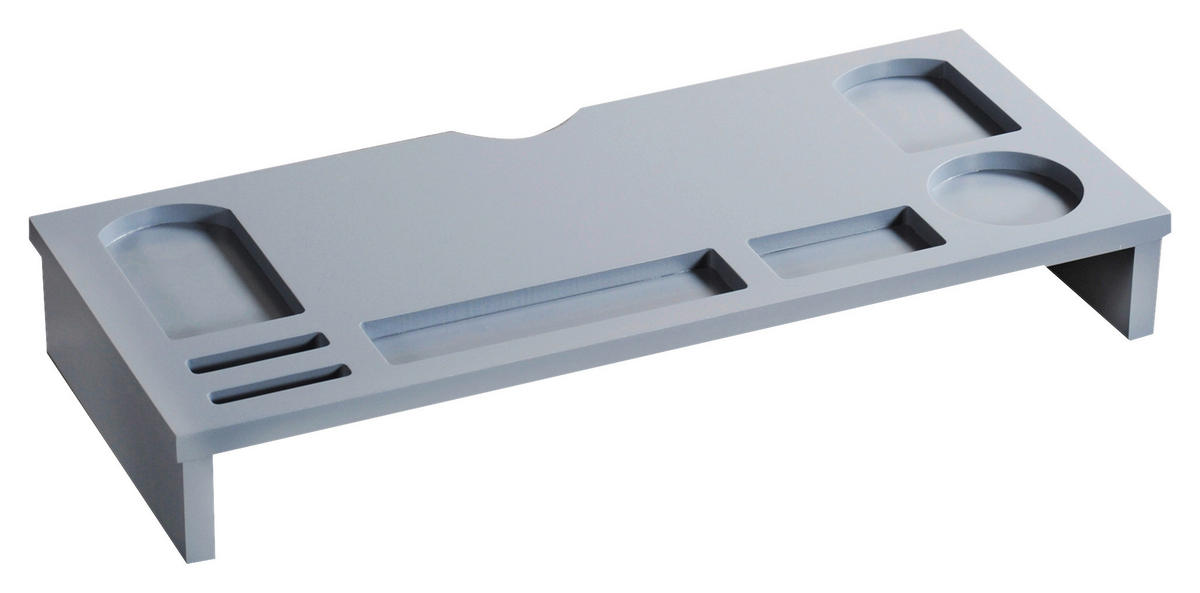 BILDSCHIRMERHÖHUNG  in Grau  - Grau, Basics, Holzwerkstoff (60/8,5/30cm) - Kesper