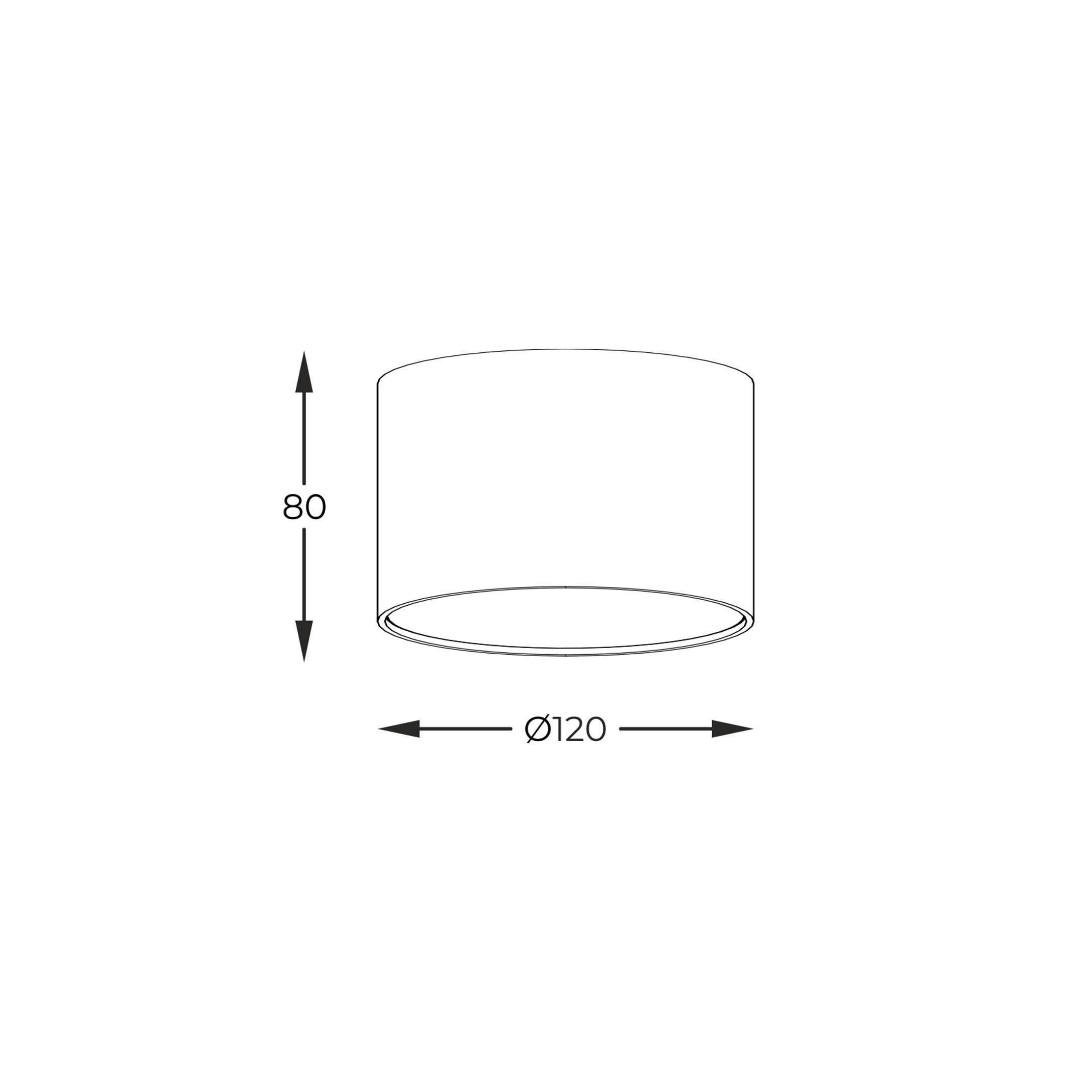 STROPNÍ BODOVÉ SVÍTIDLO, 12/8 cm  - bílá, Basics, dřevo (12/8cm)