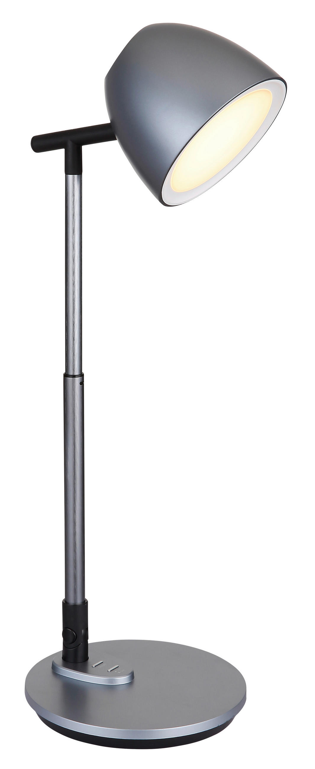 LED-SVETILKA ZA PISALNO MIZO          35 cm     - temno siva/črna, Design, kovina/umetna masa (35cm) - Globo