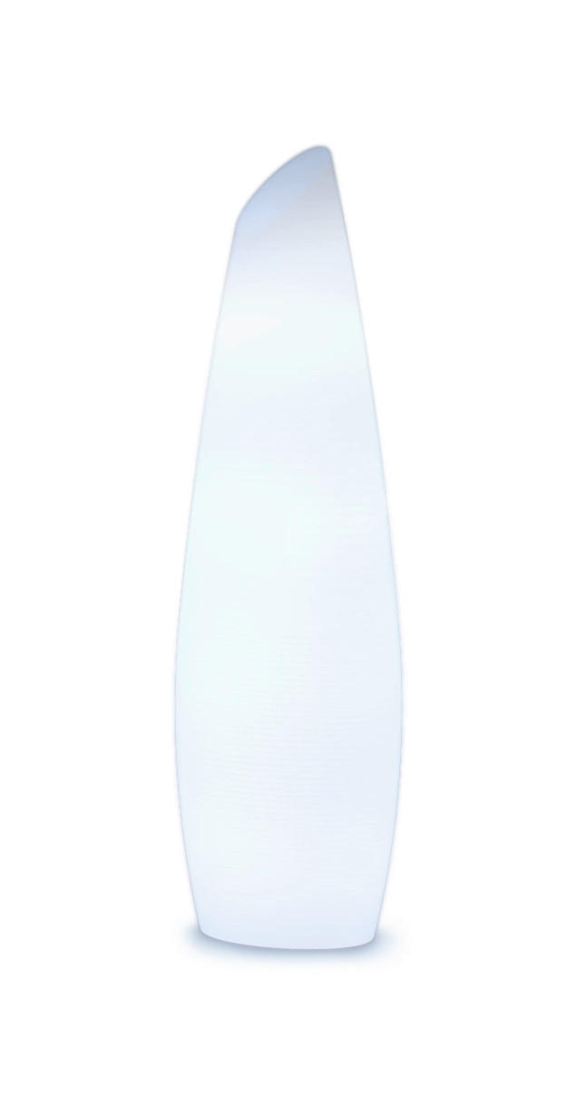 LED-STEHLEUCHTE Fredo 46.5/170/46.5 cm   - Weiß, Design, Kunststoff (46.5/170/46.5cm) - New Garden