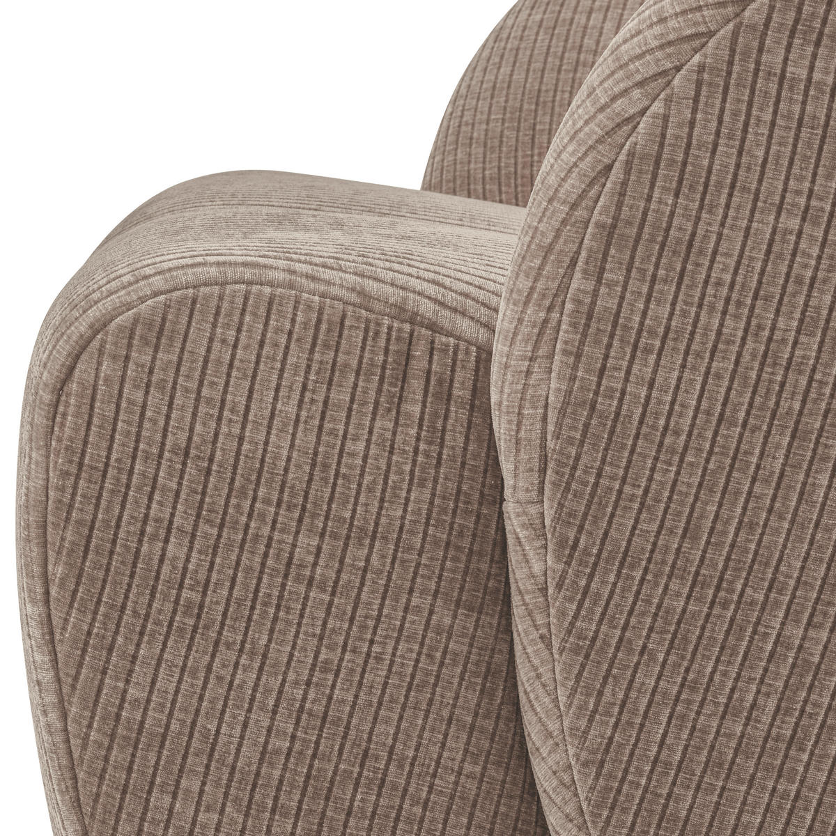 SESSEL in gerippt Sandfarben  - Sandfarben, Design, Kunststoff/Textil (68/75/77cm) - Livetastic