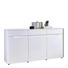 KOMODA SIDEBOARD - bílá/černá, Design, kompozitní dřevo/umělá hmota (179,6/91,3/40cm) - Novel KOMODA SIDEBOARD - bílá/černá, Design, kompozitní dřevo/umělá hmota (179,6/91,3/40cm) - Novel