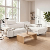 ECKSOFA  Struktur Beige  - Beige/Schwarz, Basics, Holz/Holzwerkstoff (281/166cm) - MID.YOU