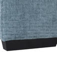 ECKSOFA Blau, Petrol Flachgewebe  - Blau/Petrol, KONVENTIONELL, Holz/Textil (270/190cm) - Carryhome